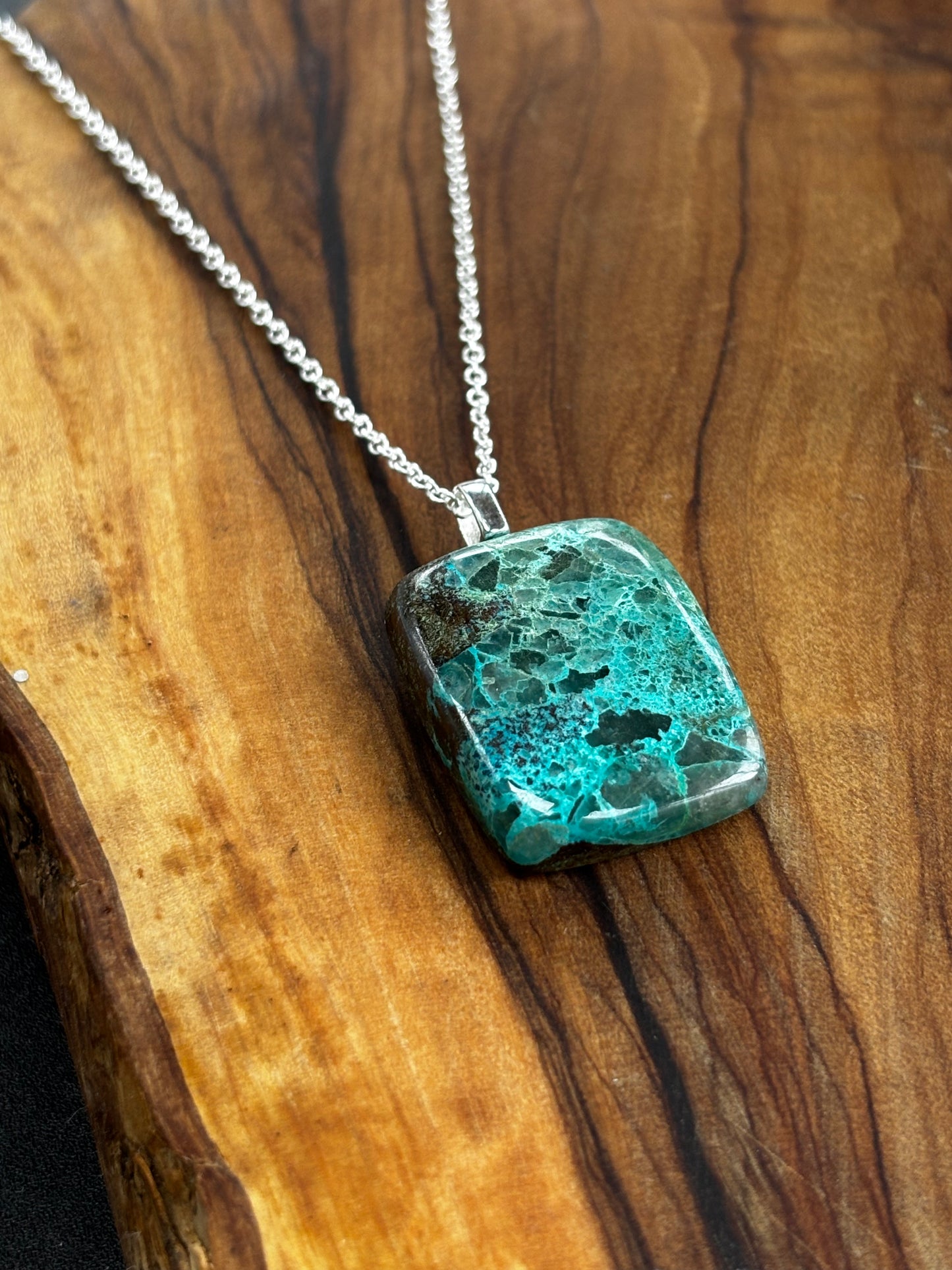Chrysocolla Pendant Necklace