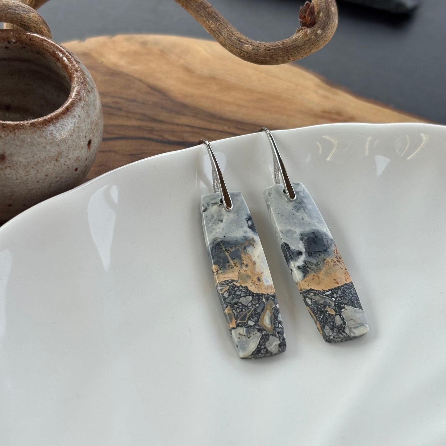 Maligano Jasper Dangle Earrings