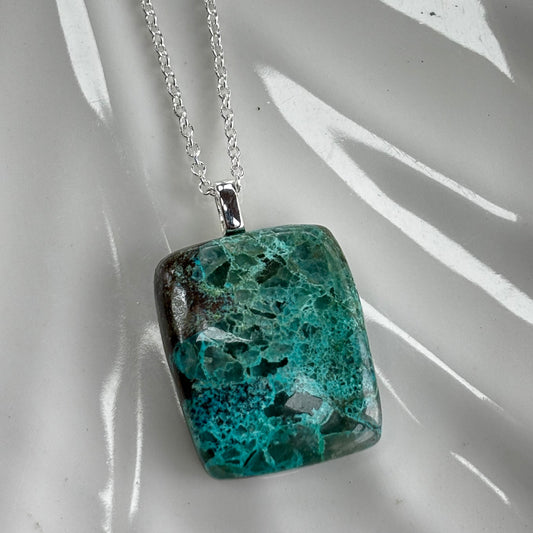 Chrysocolla Pendant Necklace