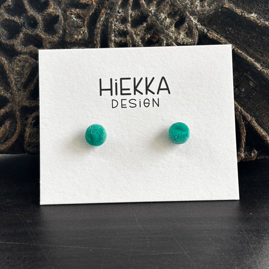 Tiny Blue Opalized Wood Studs