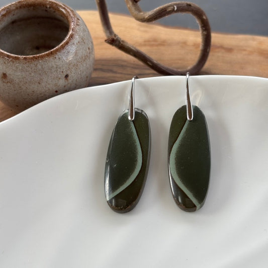 Polychrome Jasper Dangle Earrings