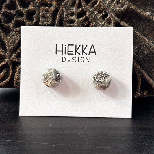 Crazy Lace Agate Studs