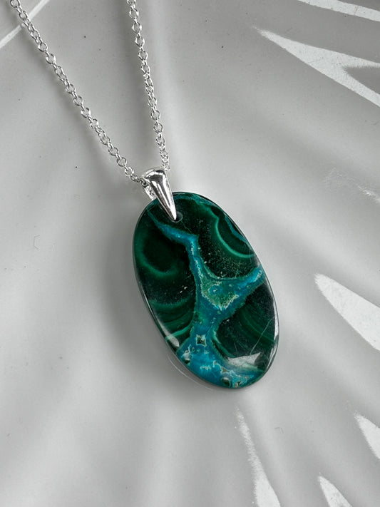 Malachite Chrysocolla Necklace