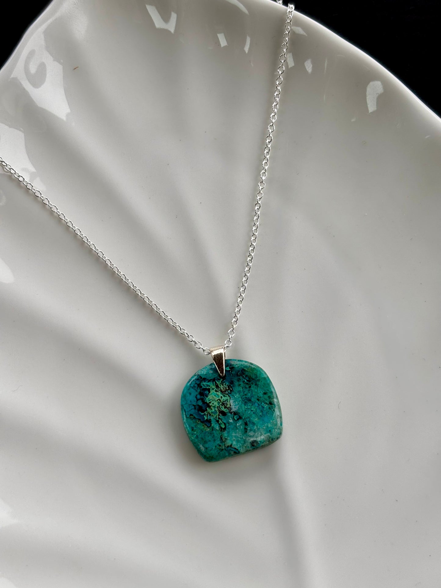 Chrysocolla Pendant Necklace