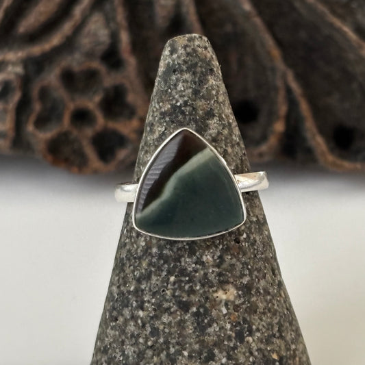 Polychrome Jasper Ring Size 8