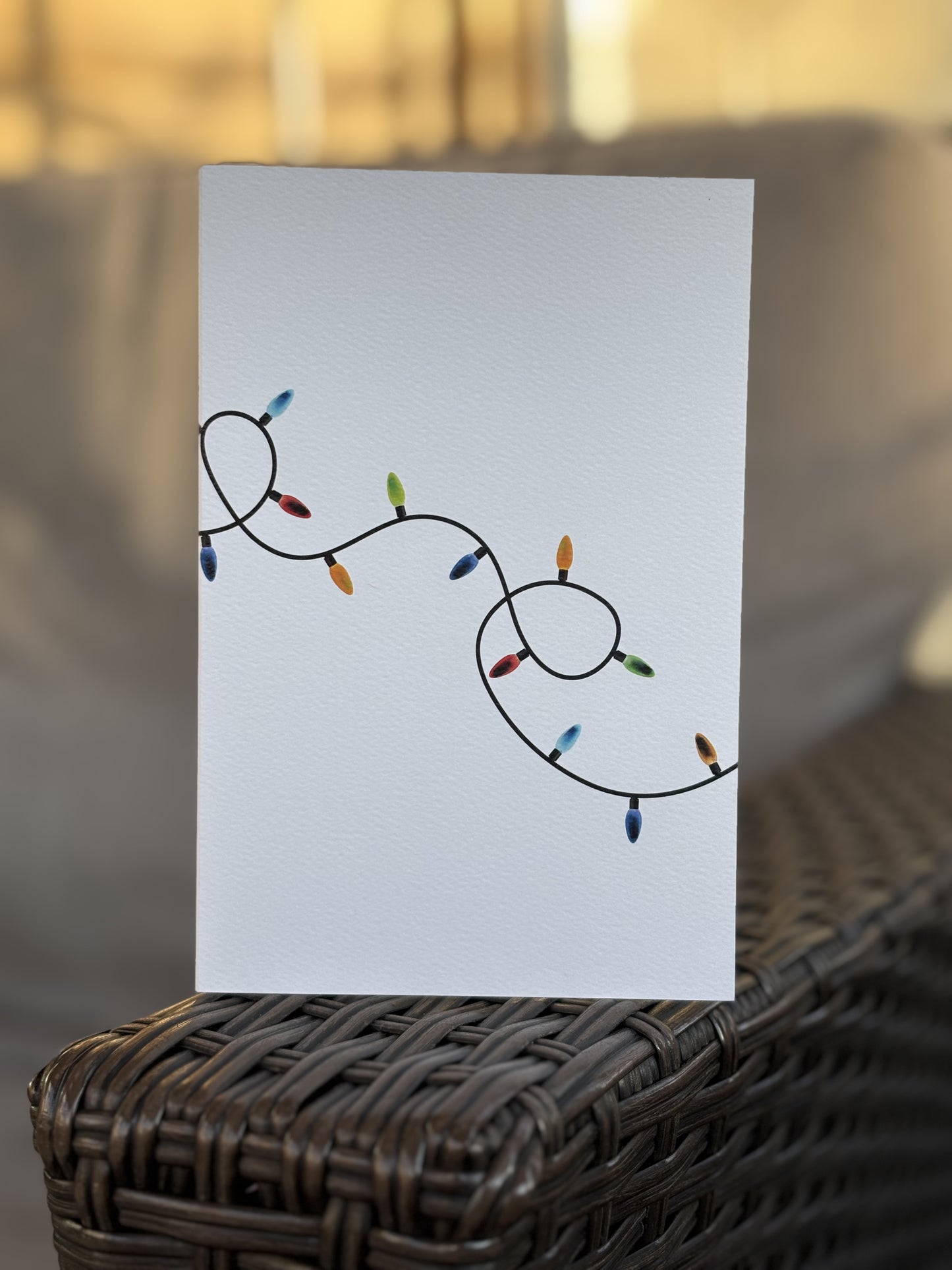 Christmas Lights Greeting Card
