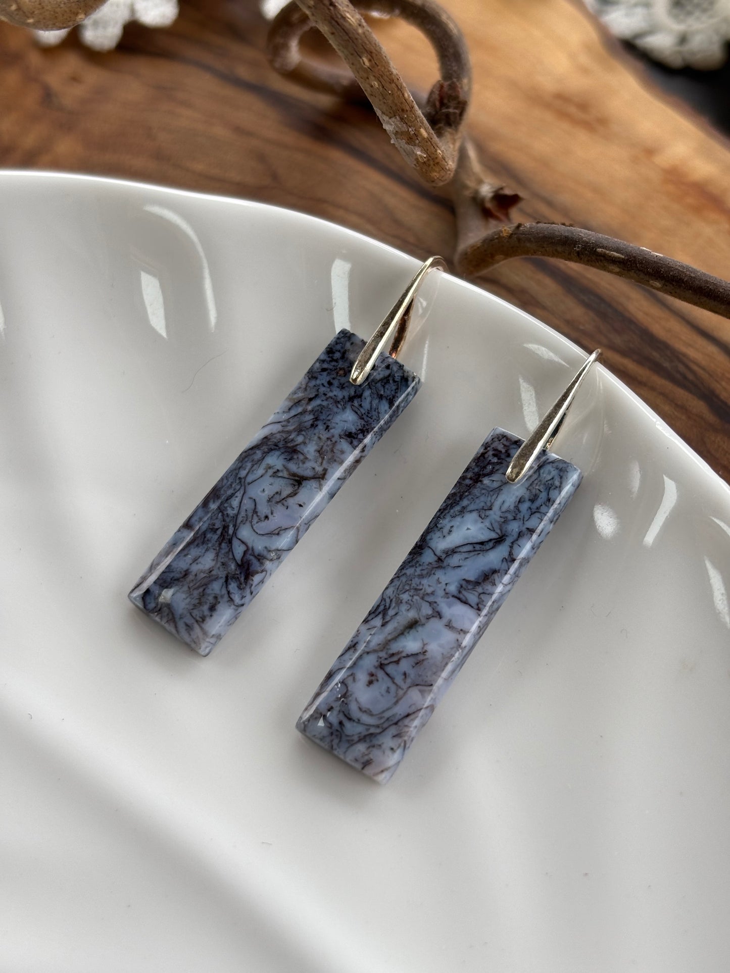 Purple Maligano Jasper Dangle Earrings