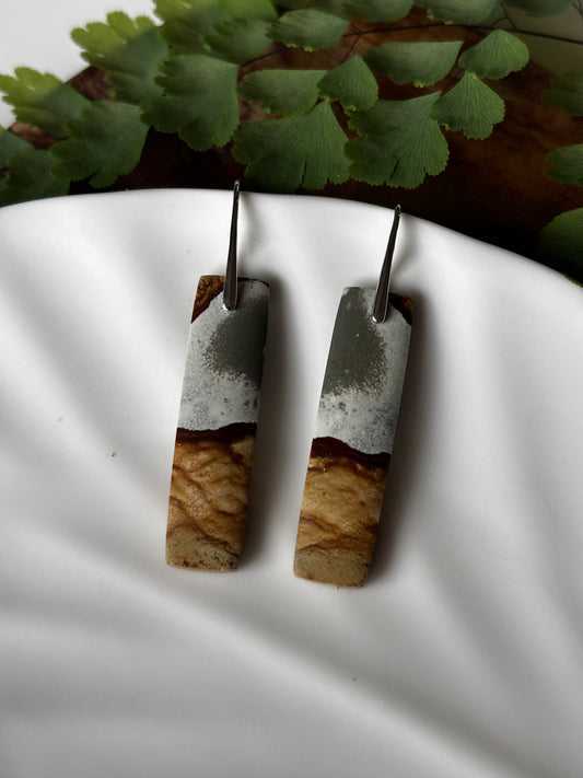 Polychrome Jasper Dangle Earrings