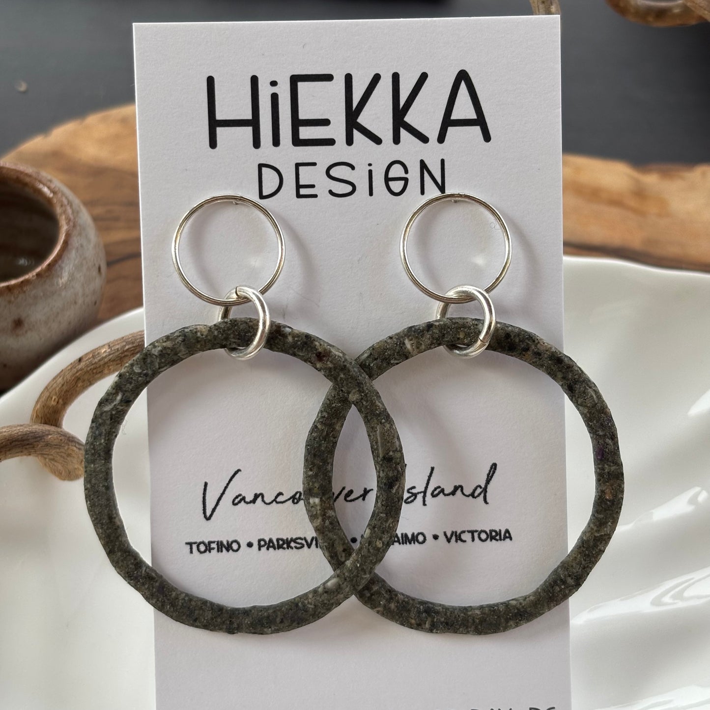 Vancouver Island Sand Circle Studs
