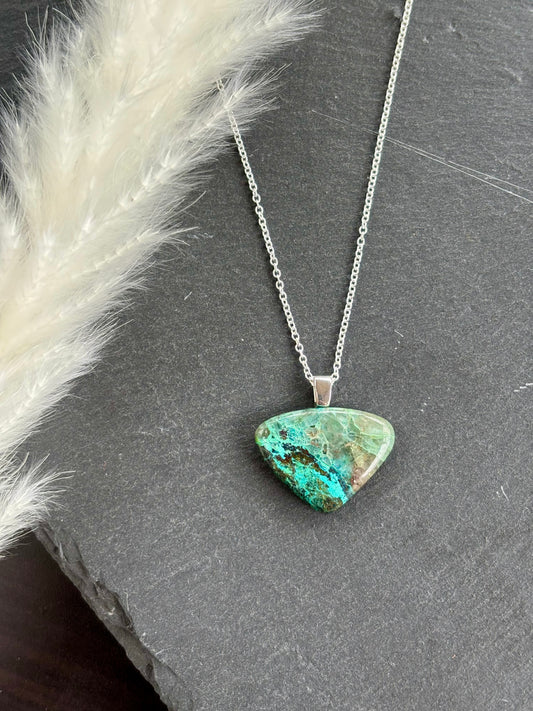 Chrysocolla Pendant Necklace