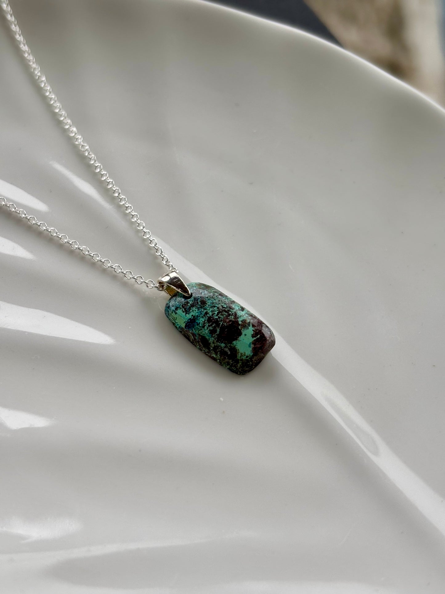 Chrysocolla Pendant Necklace