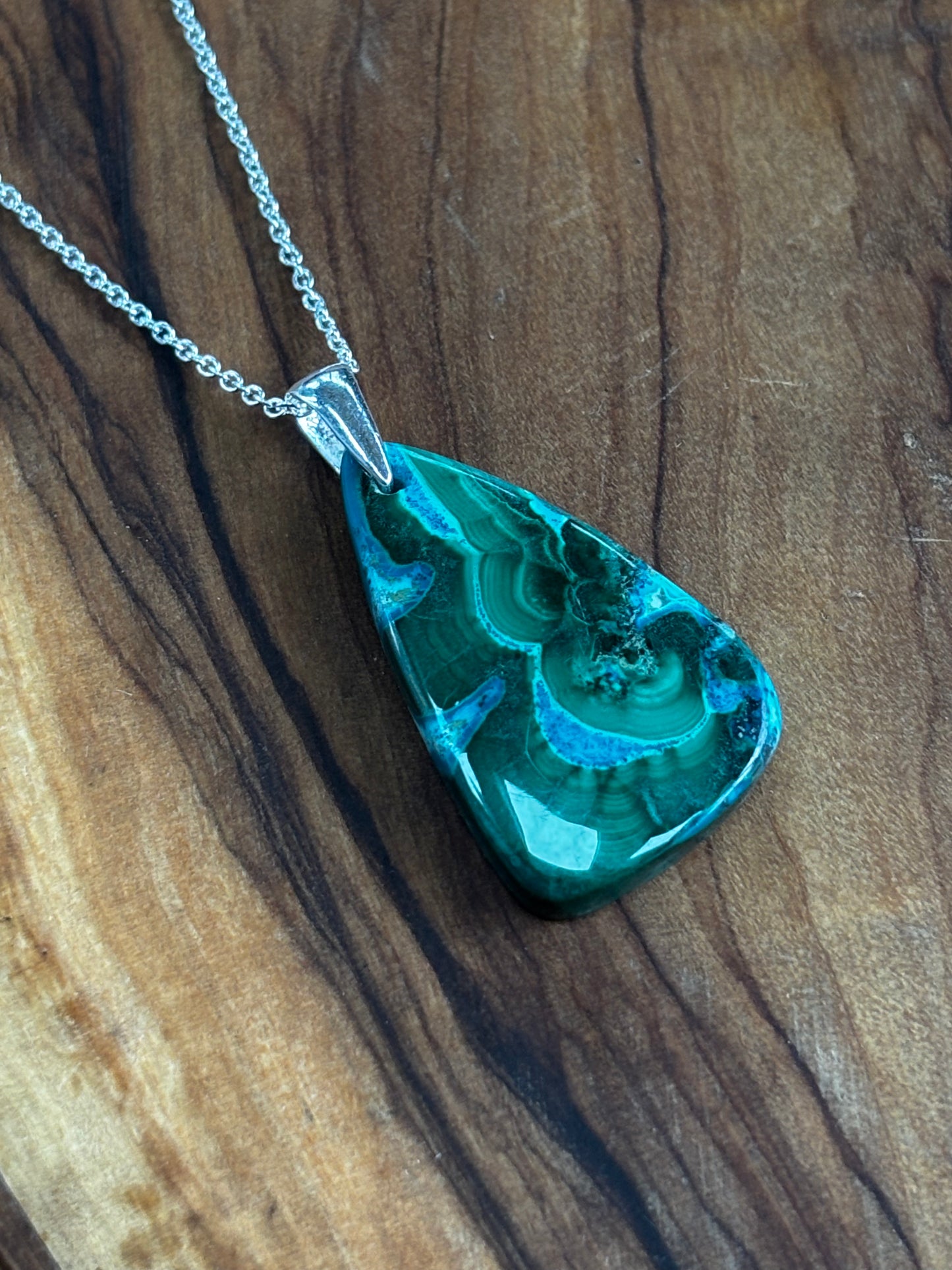 Malachite Chrysocolla Necklace