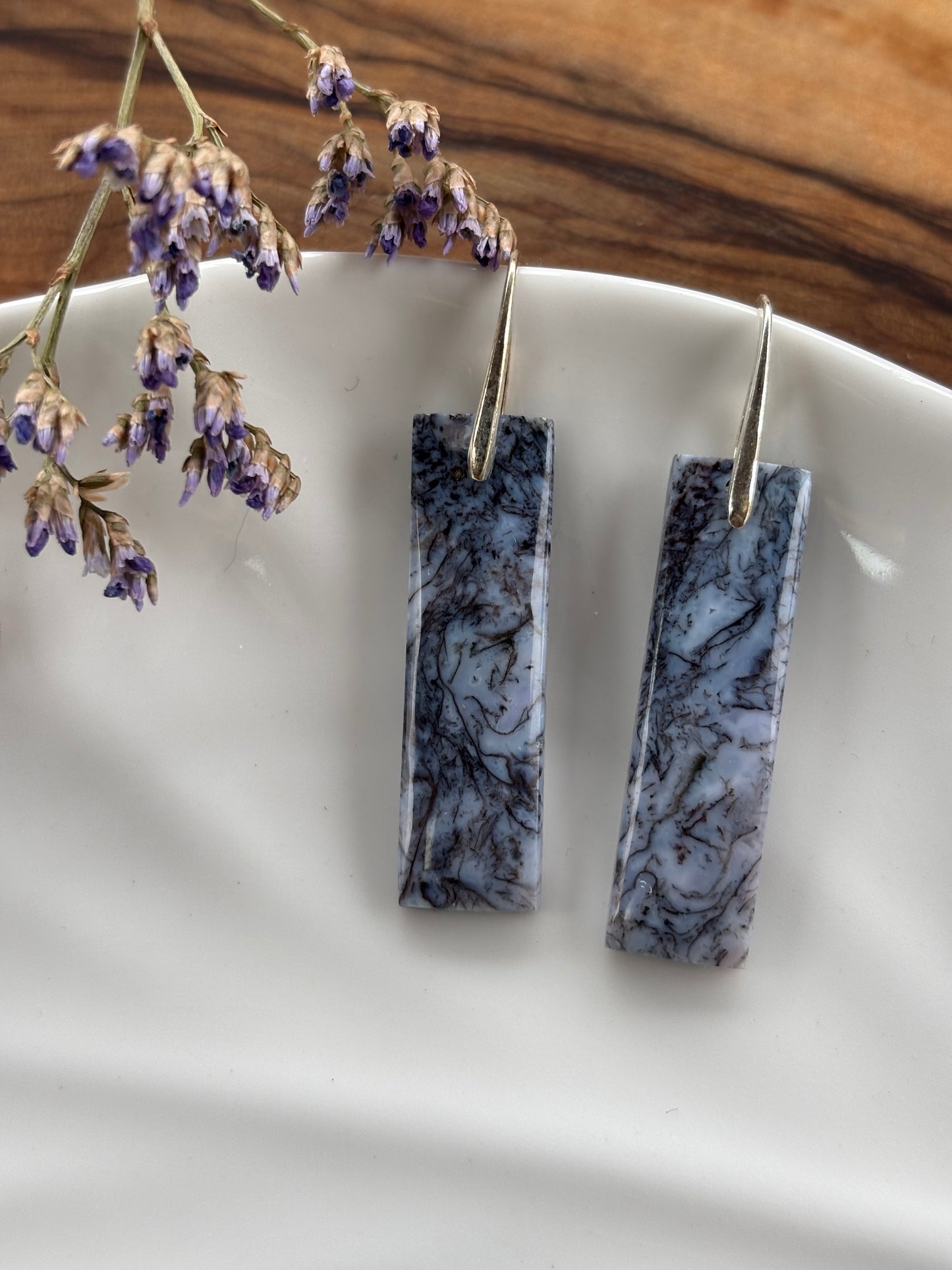 Purple Maligano Jasper Dangle Earrings
