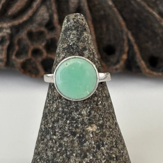 Chrysoprase Ring Size 7