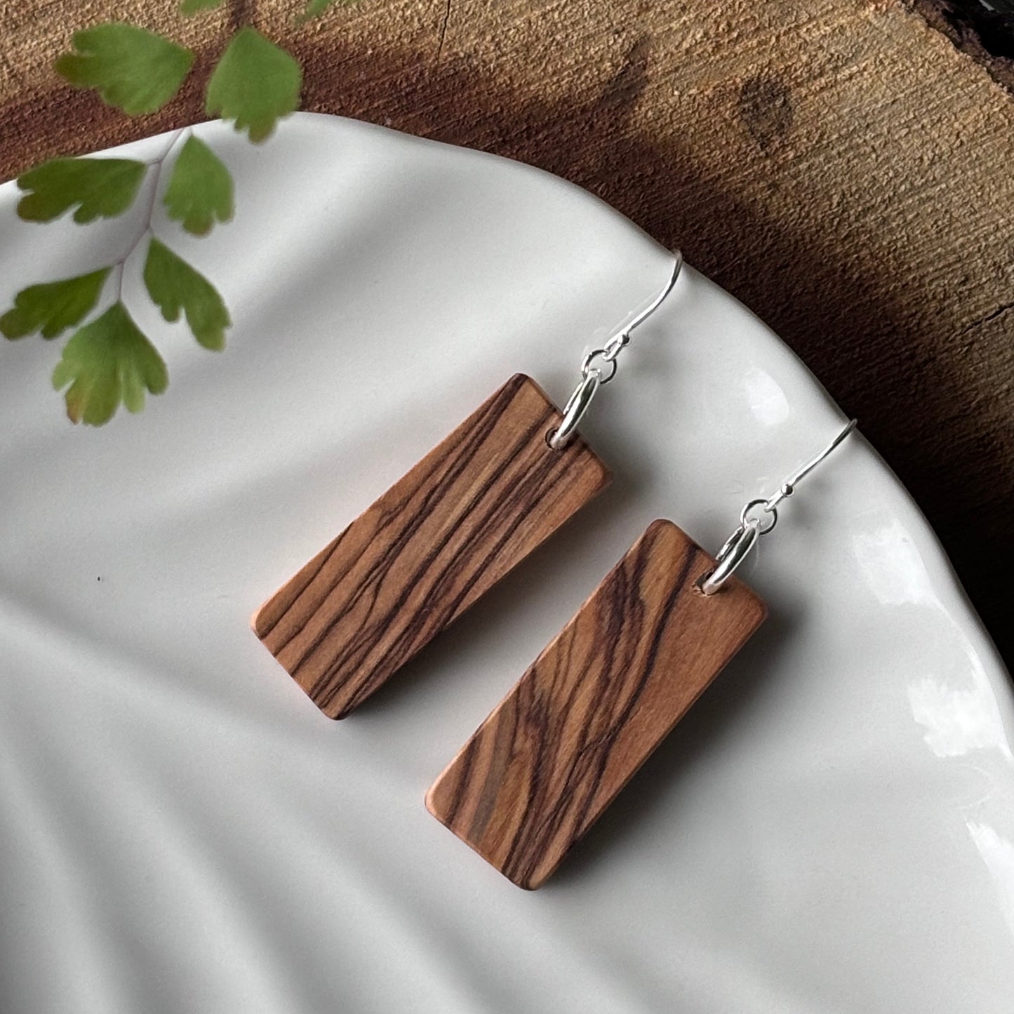 Olive Wood Earrings