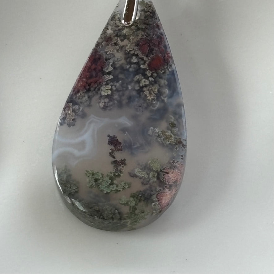 Purple Moss Agate Earrings