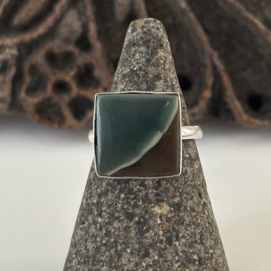 Polychrome Jasper Ring Size 8.5