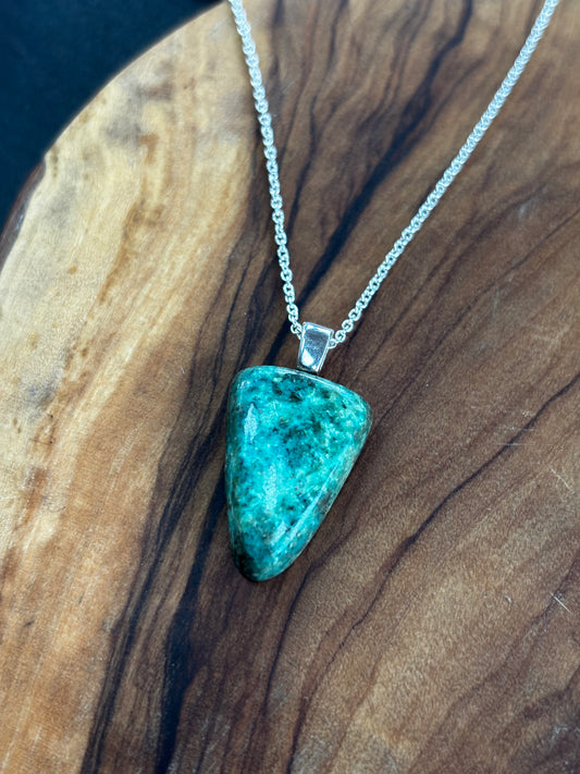 Chrysocolla Pendant Necklace