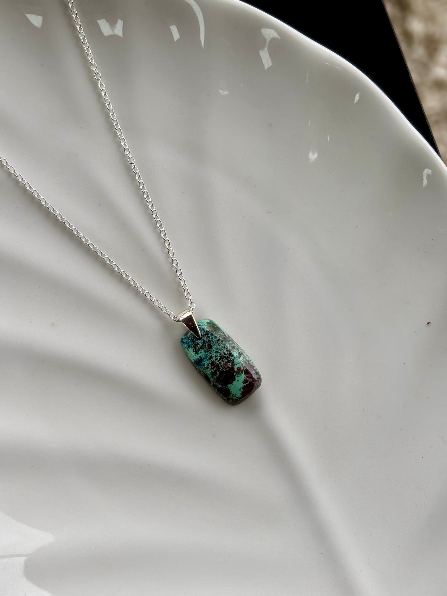 Chrysocolla Pendant Necklace