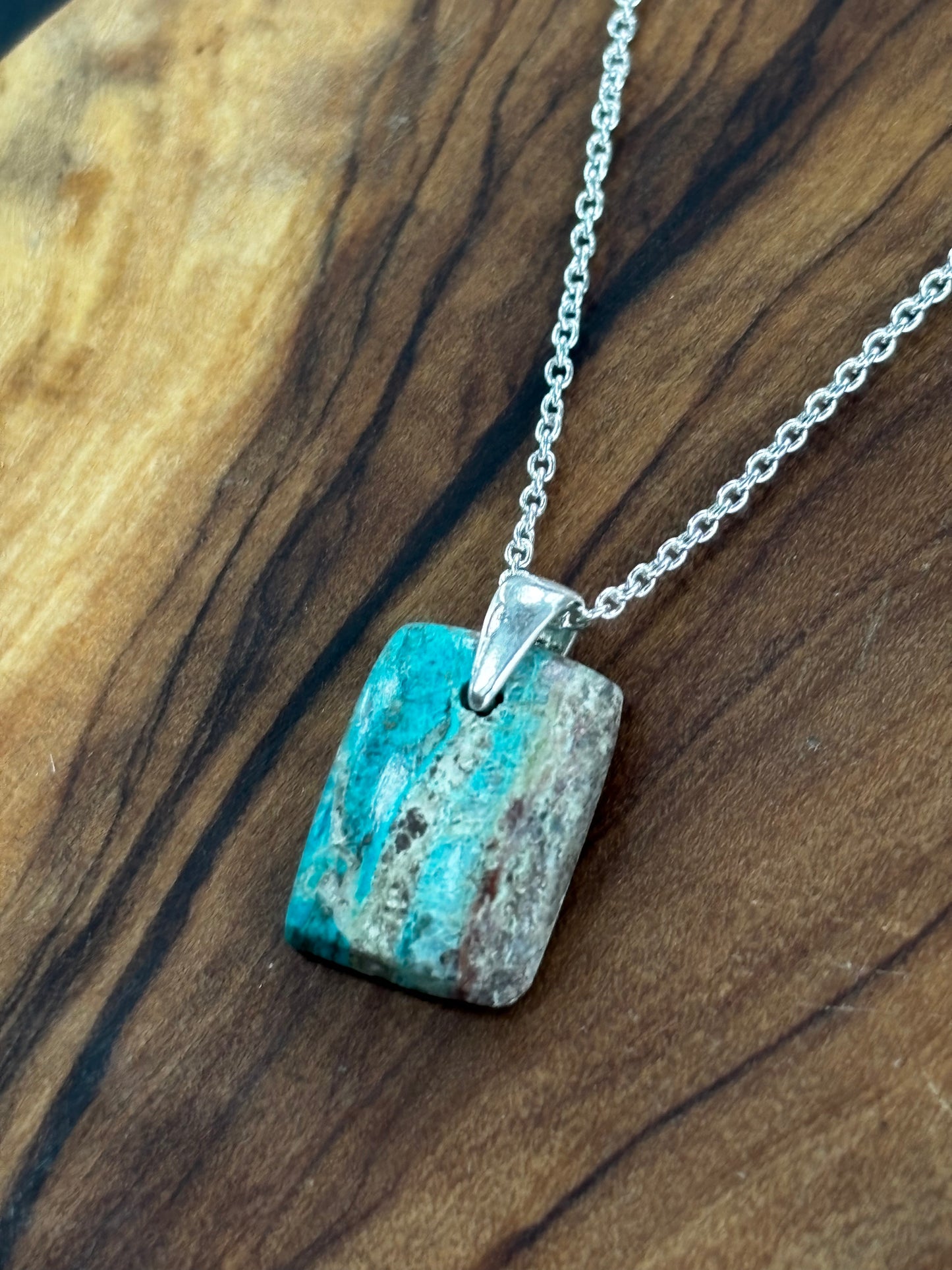 Chrysocolla Pendant Necklace