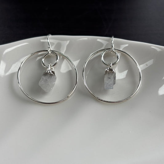 Small Moonstone Earrings