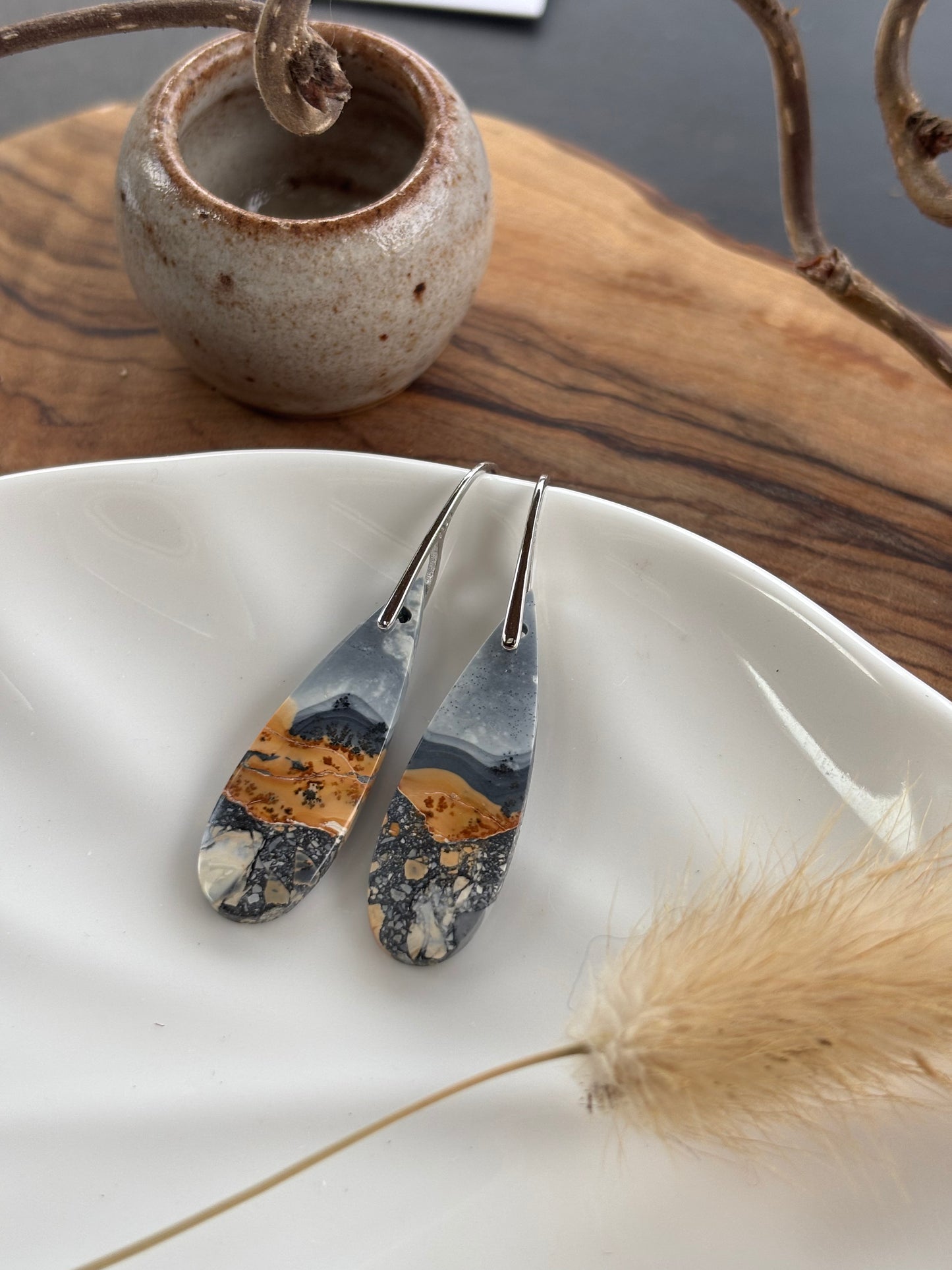 Maligano Jasper Dangle Earrings