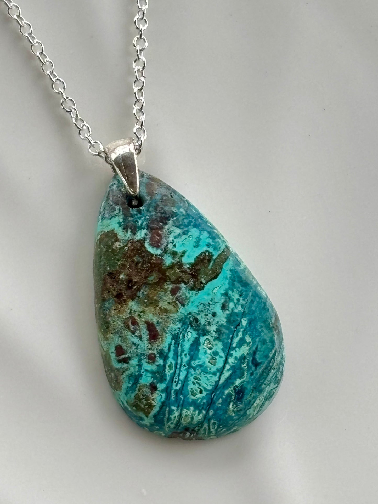 Chrysocolla Pendant Necklace