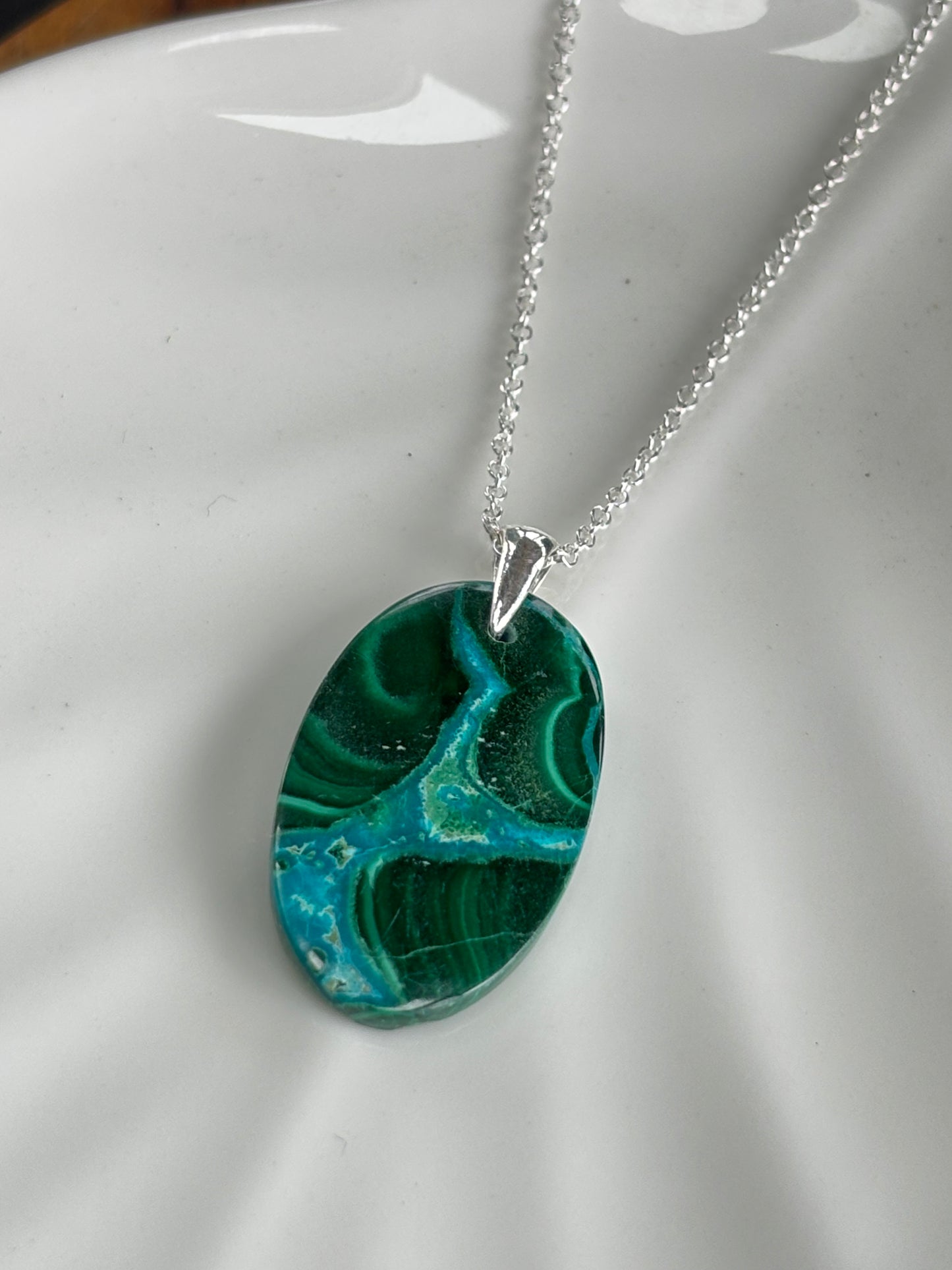 Malachite Chrysocolla Necklace