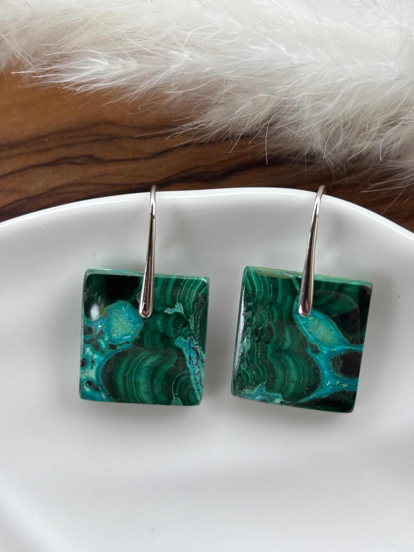 Malachite Chrysocolla Squares