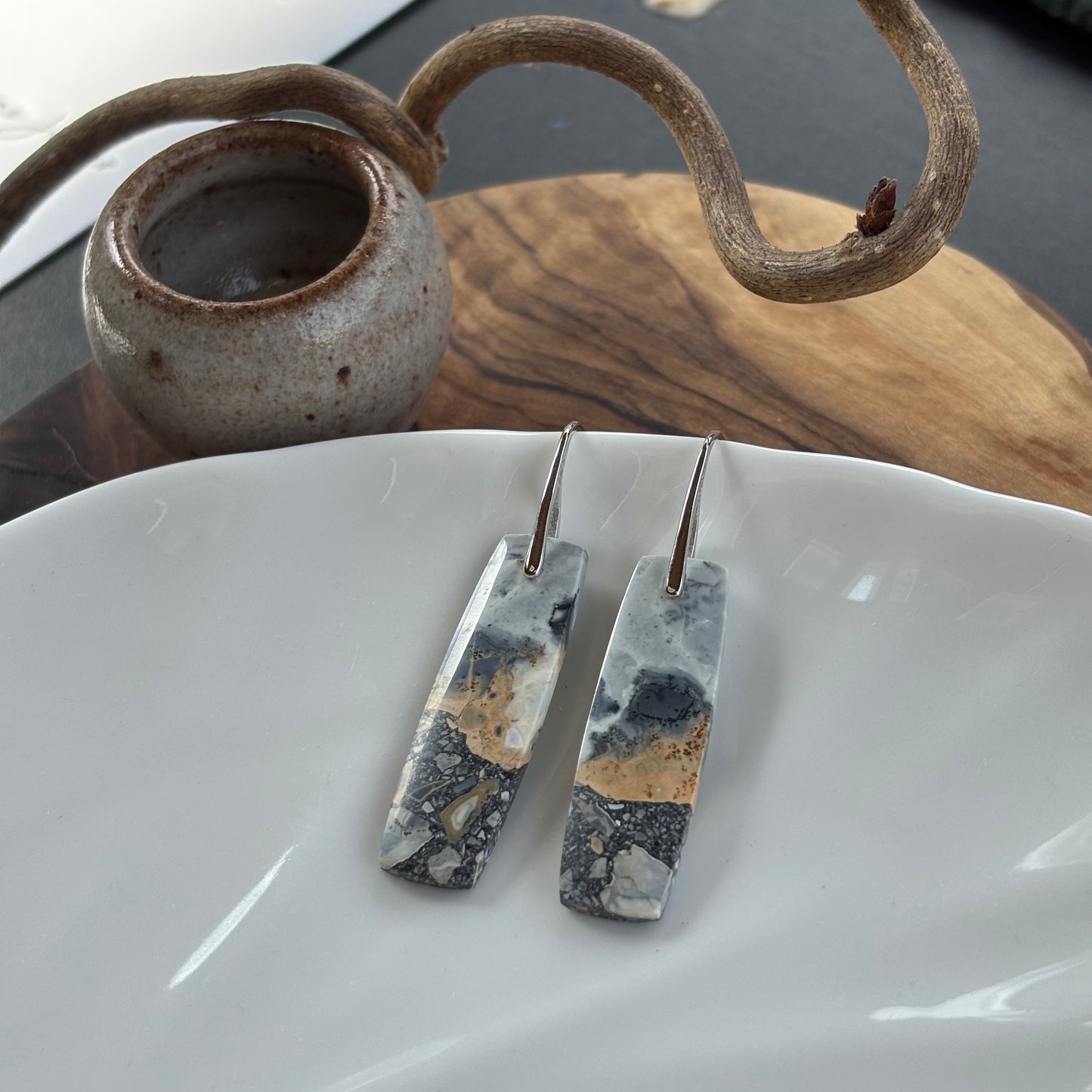 Maligano Jasper Dangle Earrings