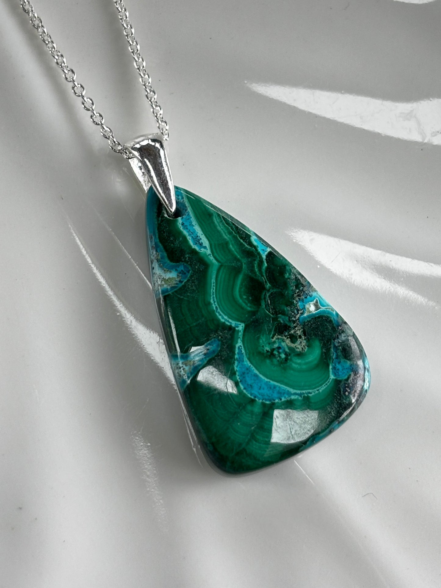 Malachite Chrysocolla Necklace