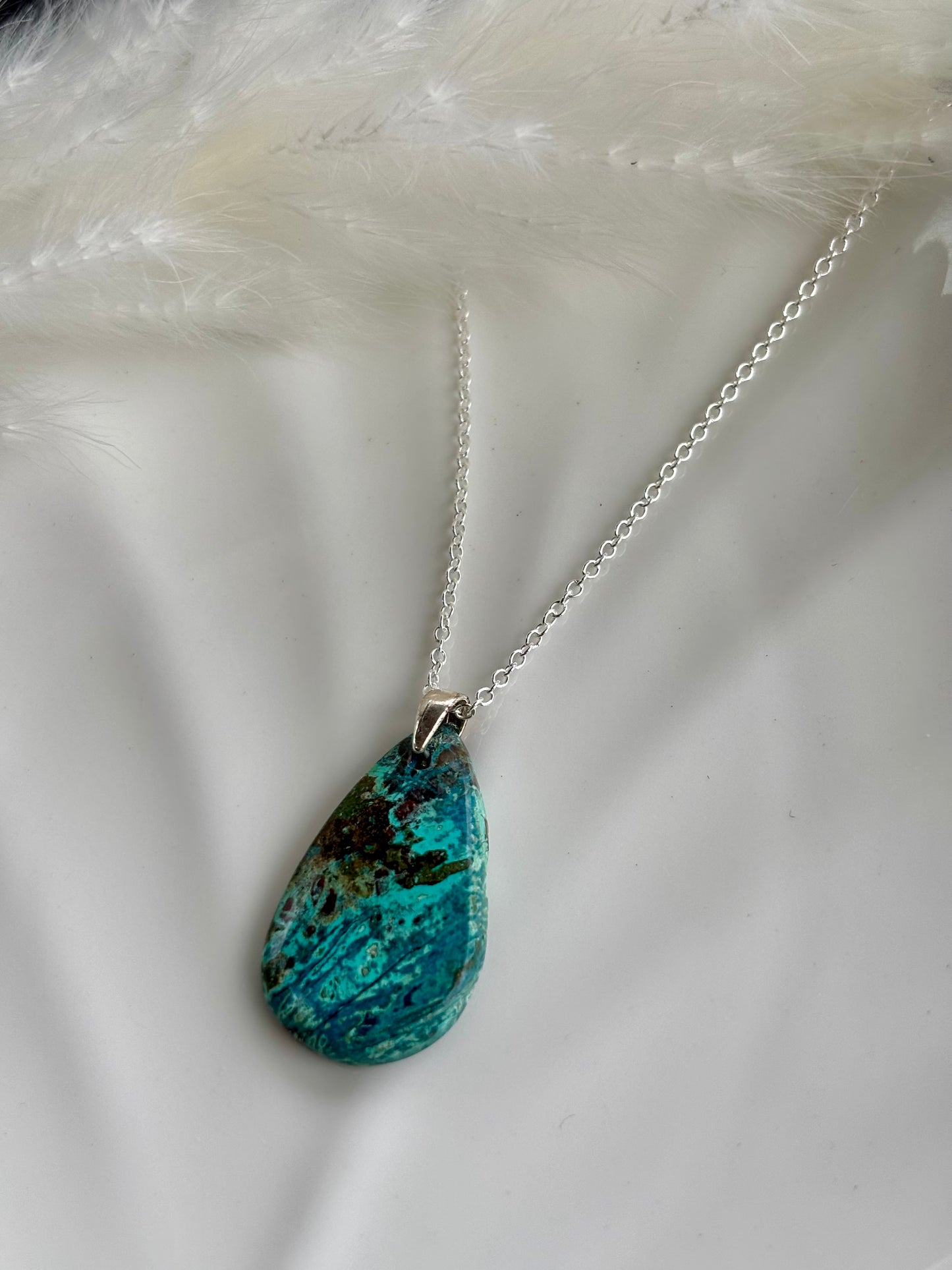 Chrysocolla Pendant Necklace