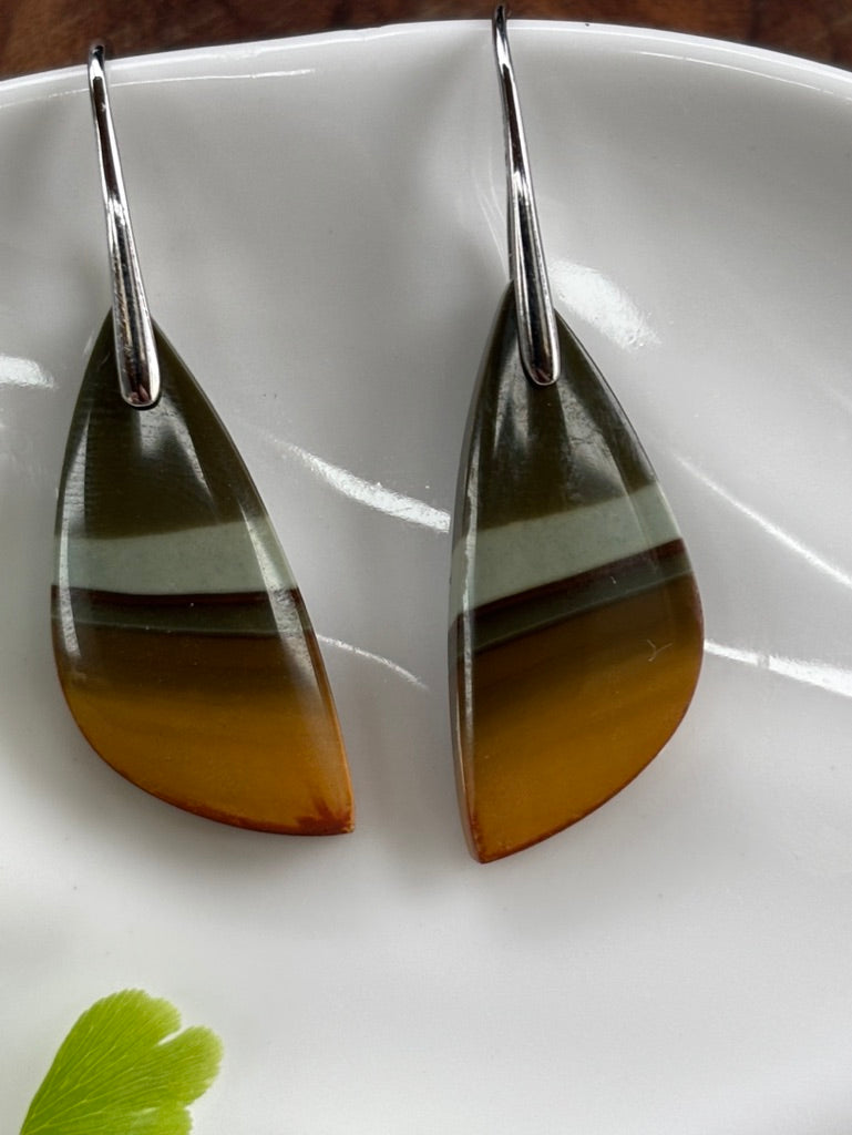 Polychrome Jasper Dangle Earrings