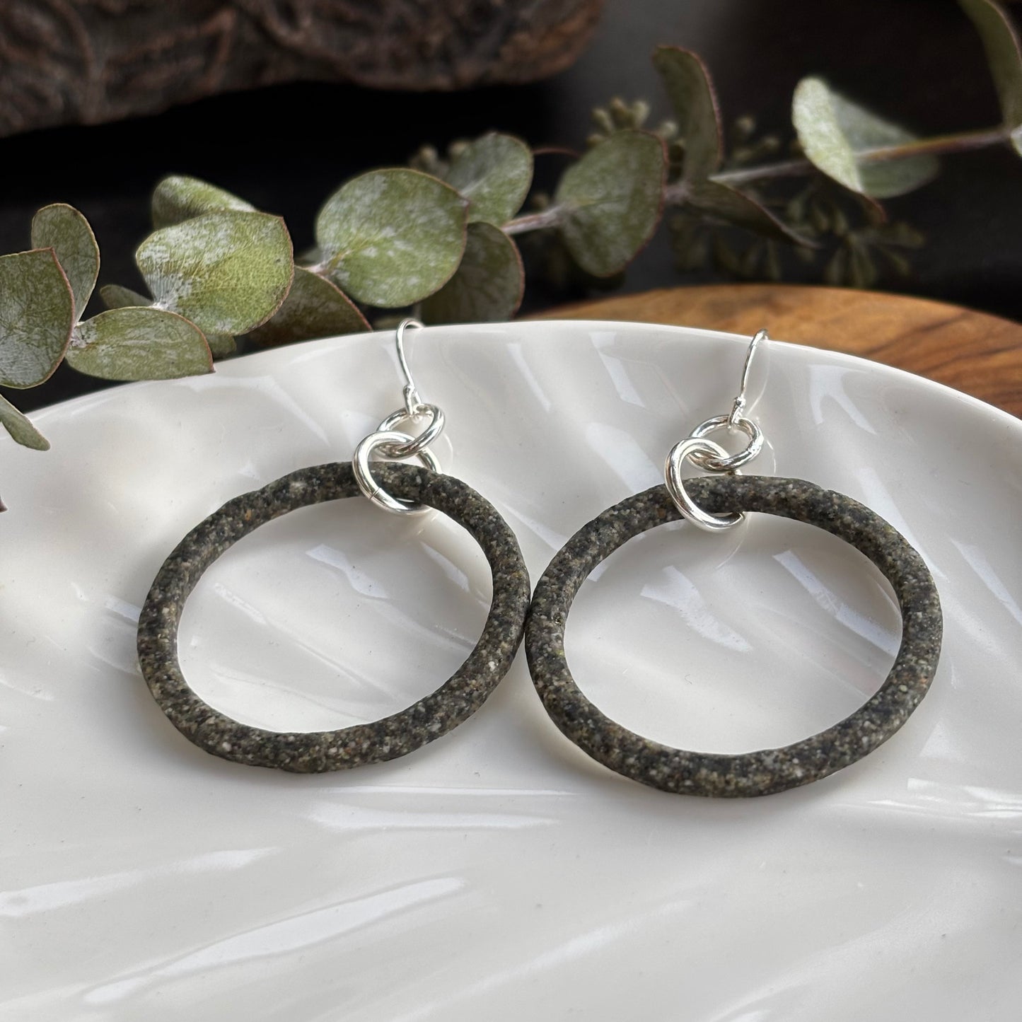 Vancouver Island Sand Circle Earrings