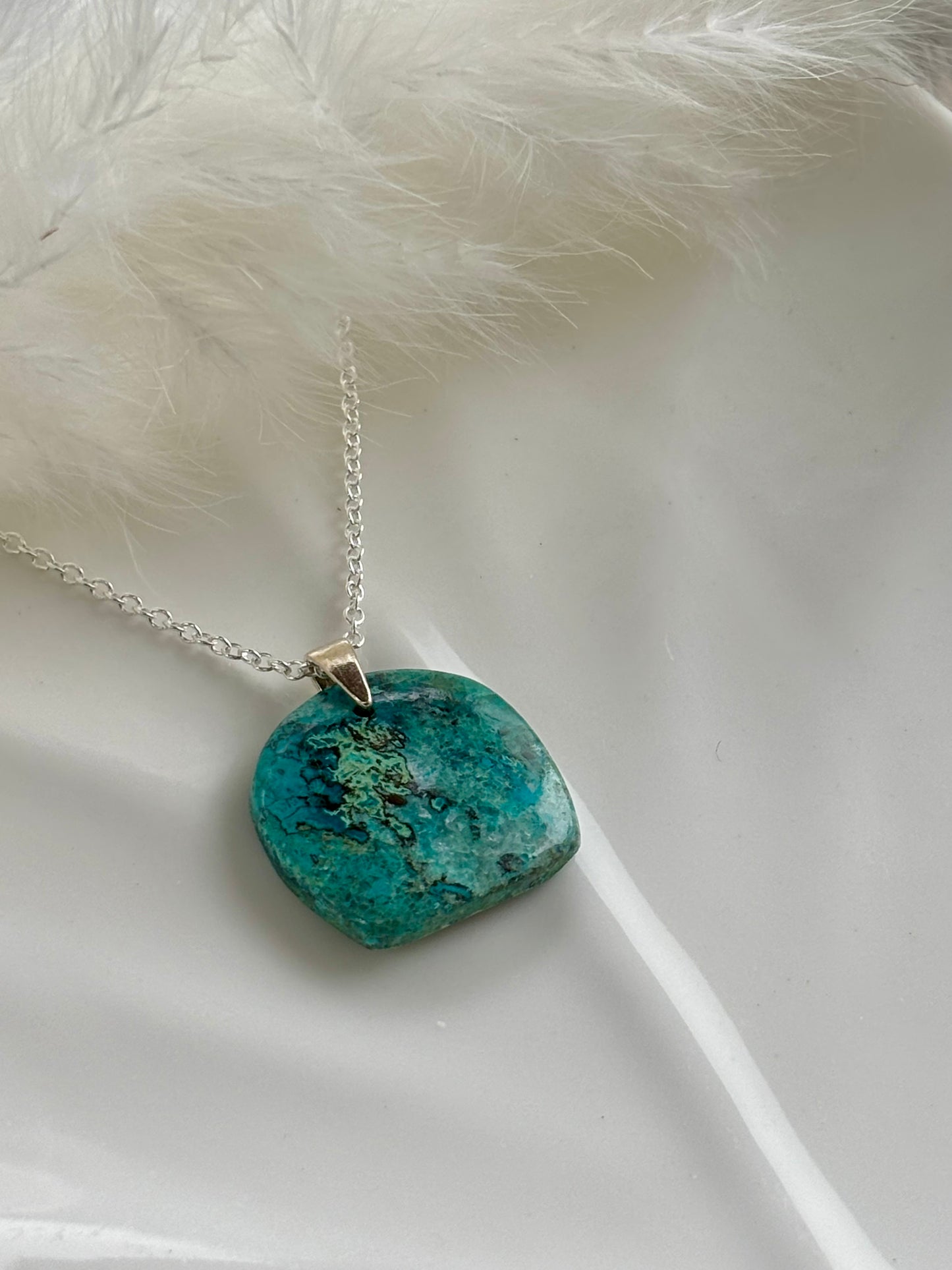 Chrysocolla Pendant Necklace