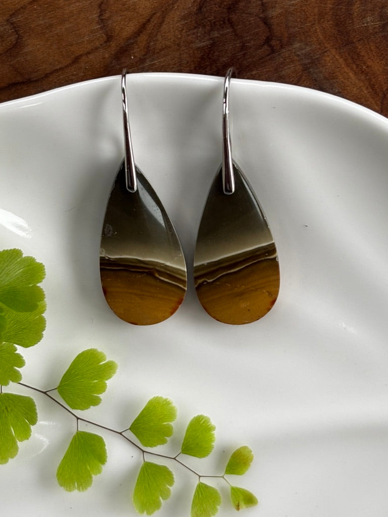 Polychrome Jasper Dangle Earrings