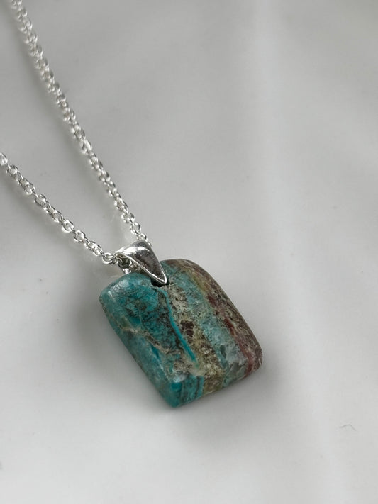 Chrysocolla Pendant Necklace