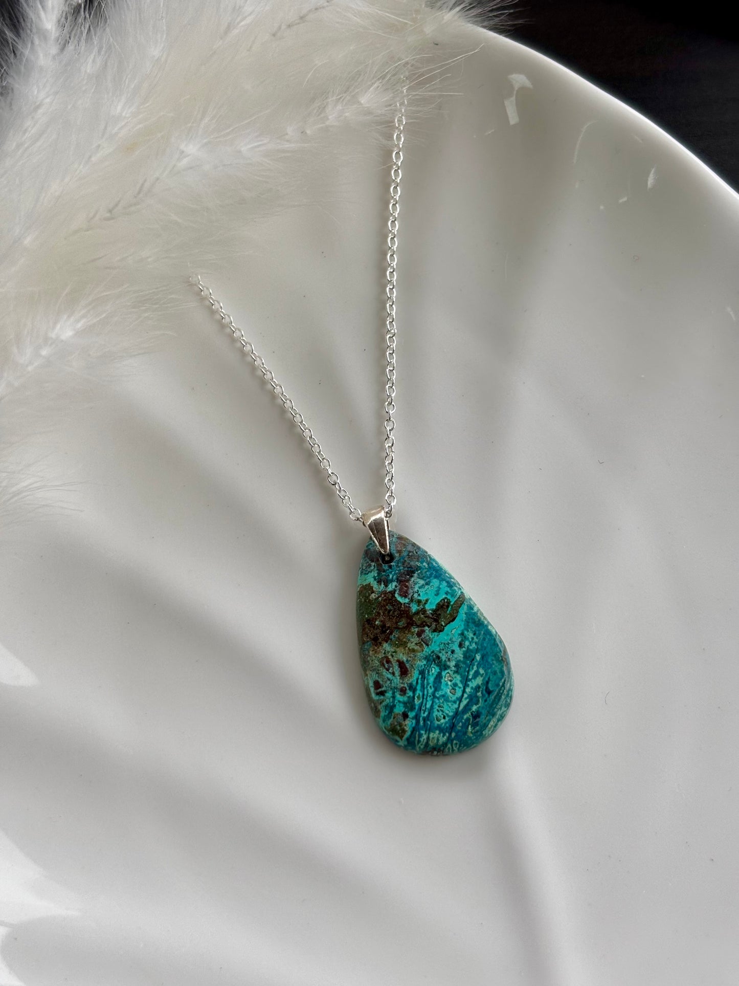 Chrysocolla Pendant Necklace