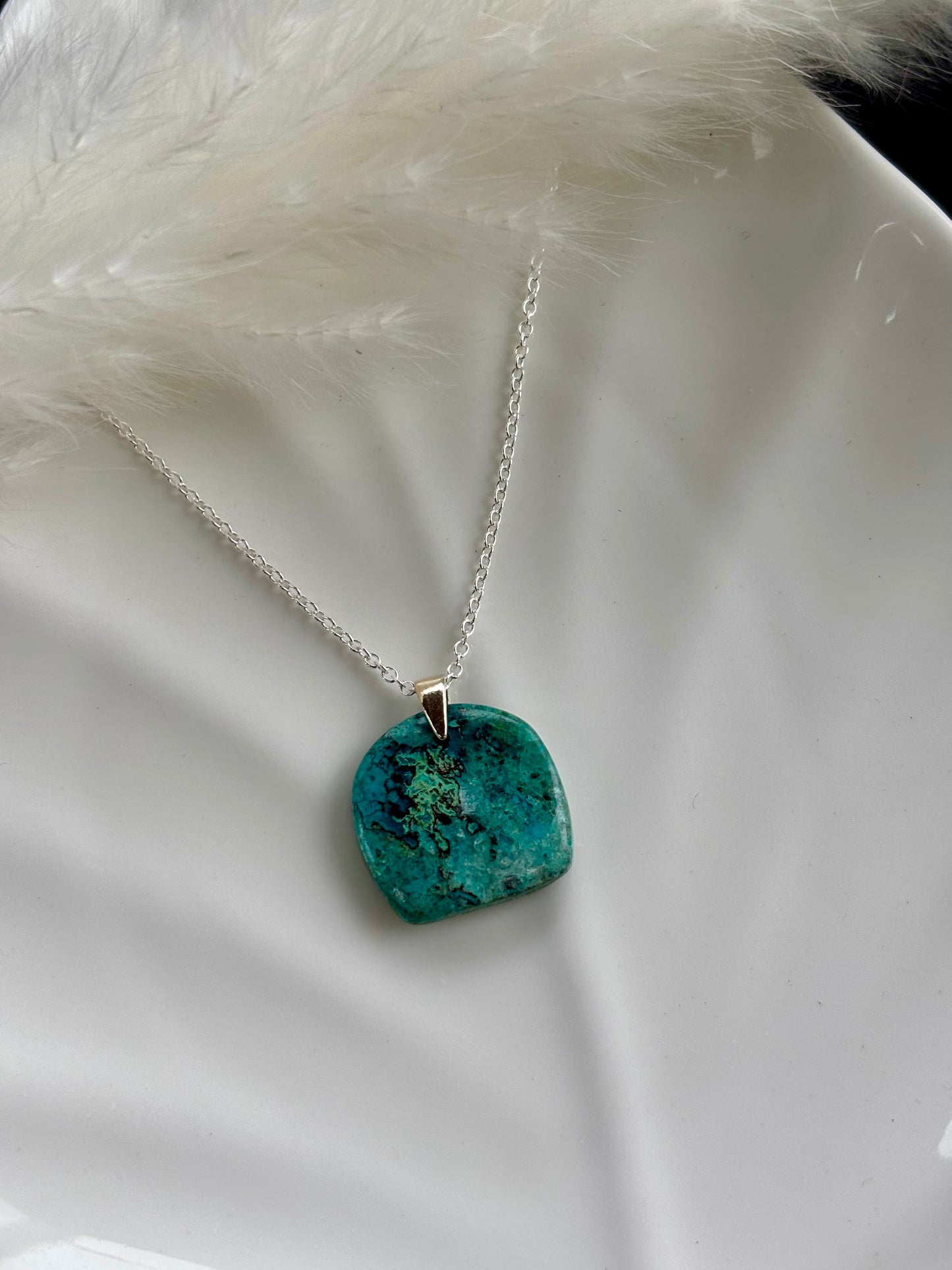 Chrysocolla Pendant Necklace