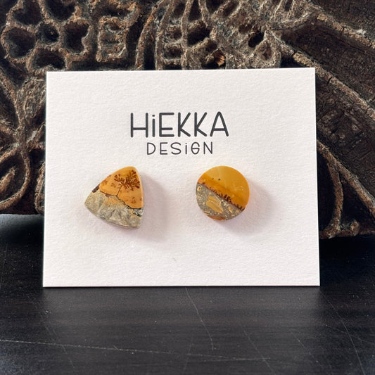 Maligano Jasper Round Studs