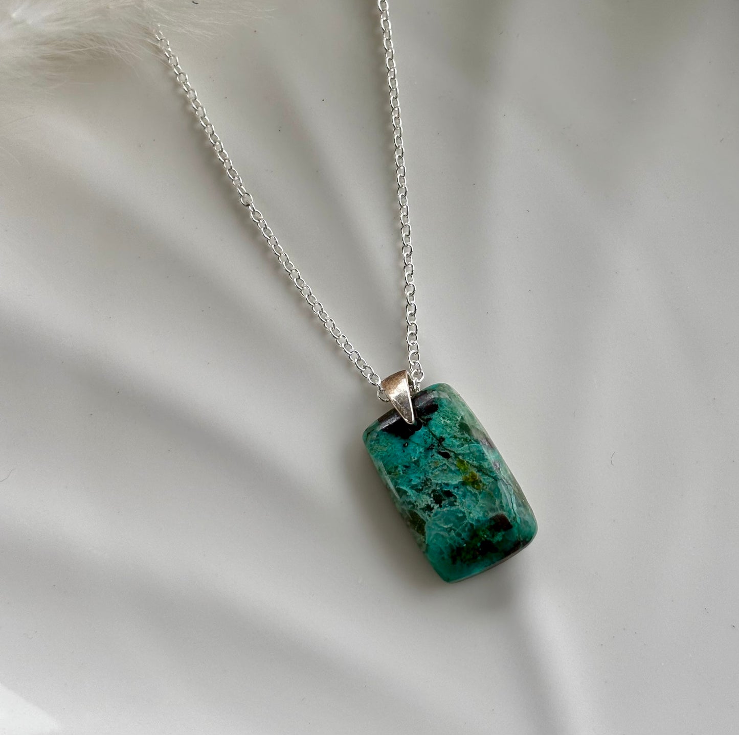 Chrysocolla Pendant Necklace