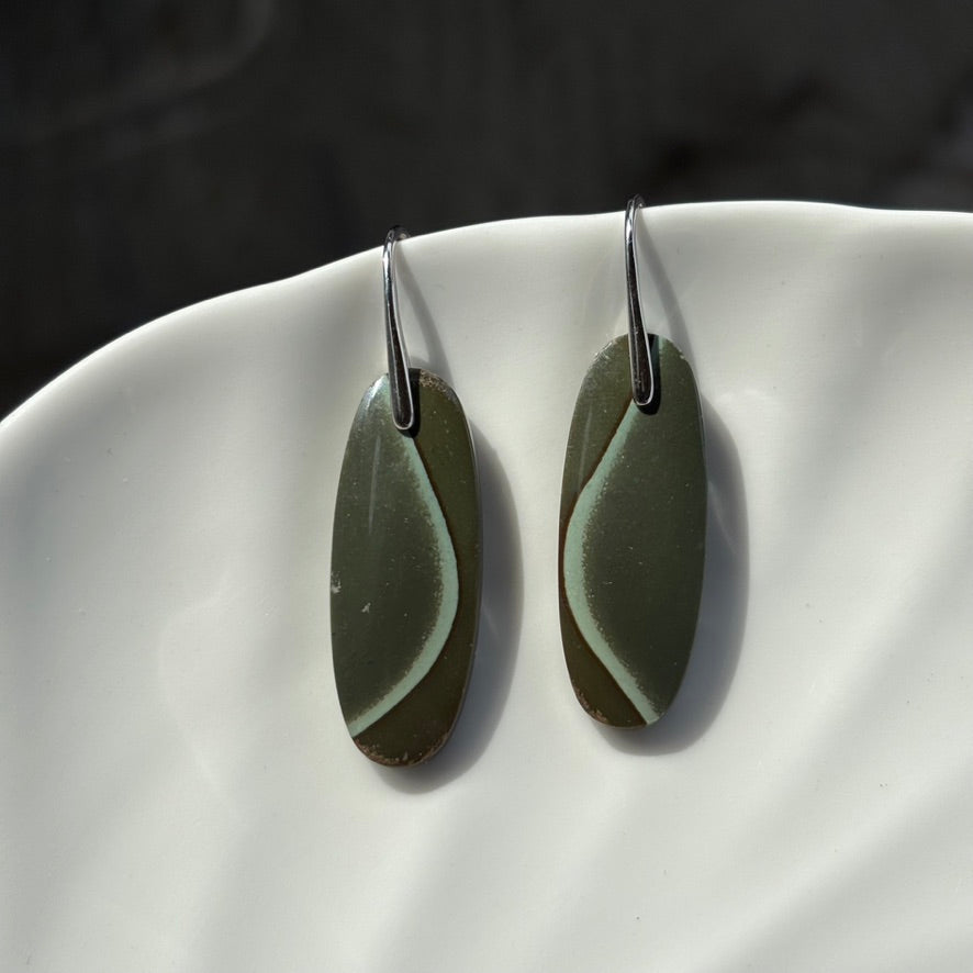 Polychrome Jasper Dangle Earrings