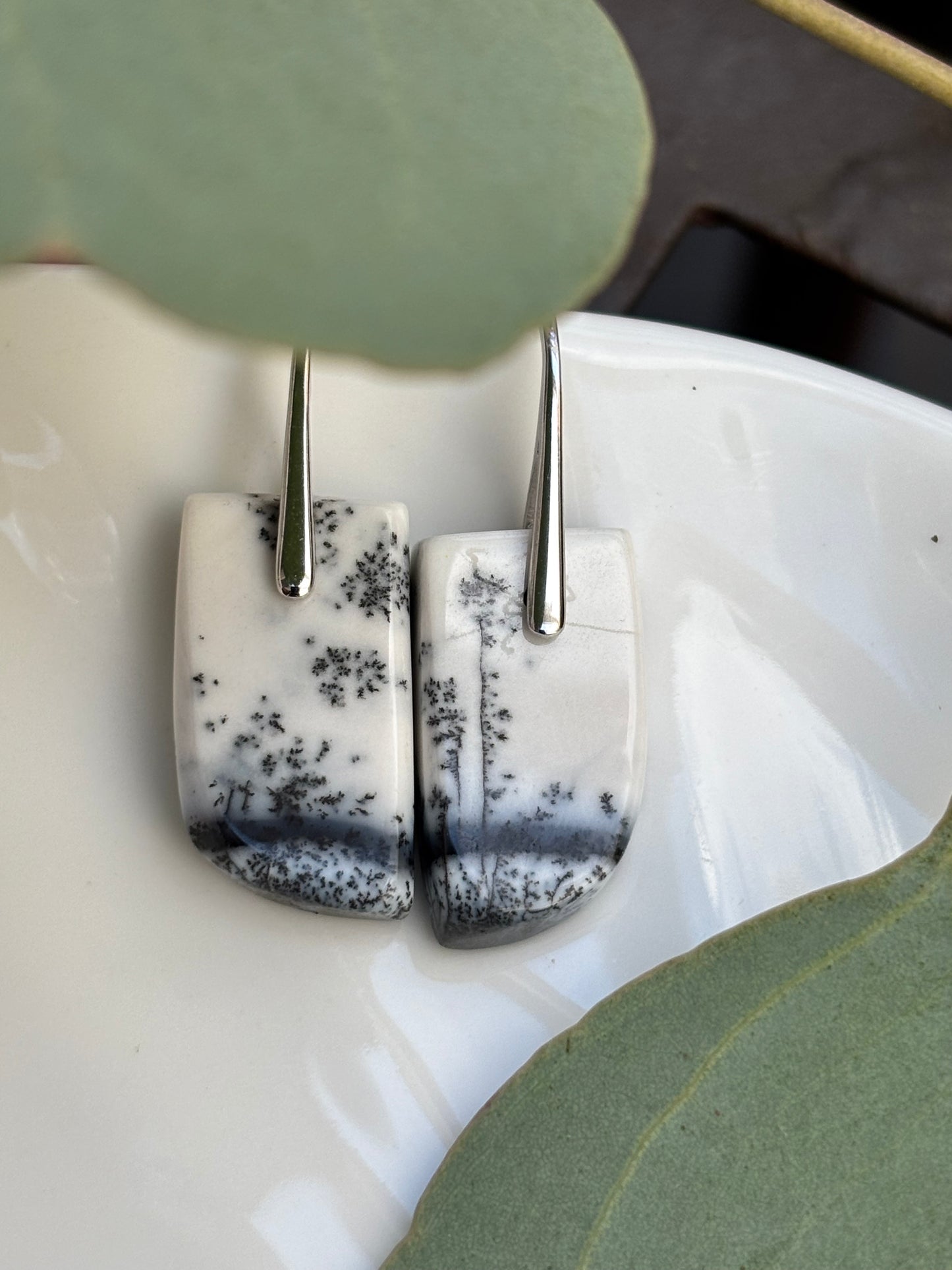 Dendritic Opal Dangles