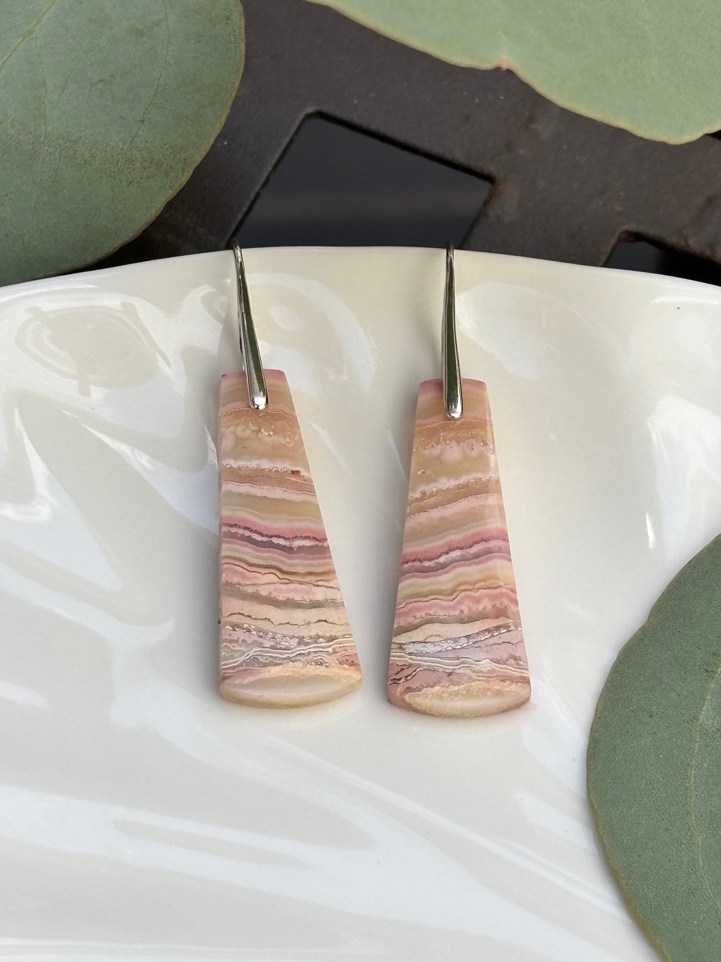 Crazy Lace Agate Earrings
