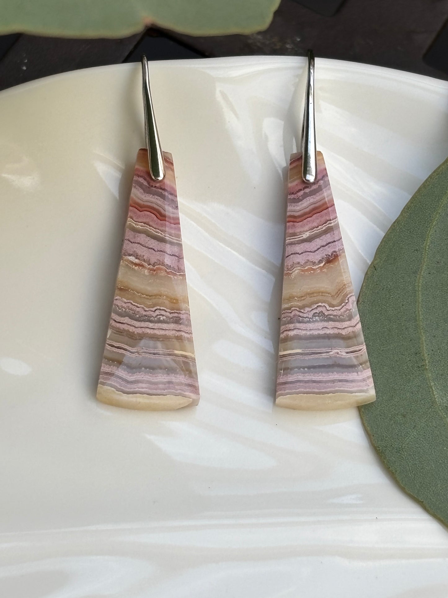 Crazy Lace Agate Earrings