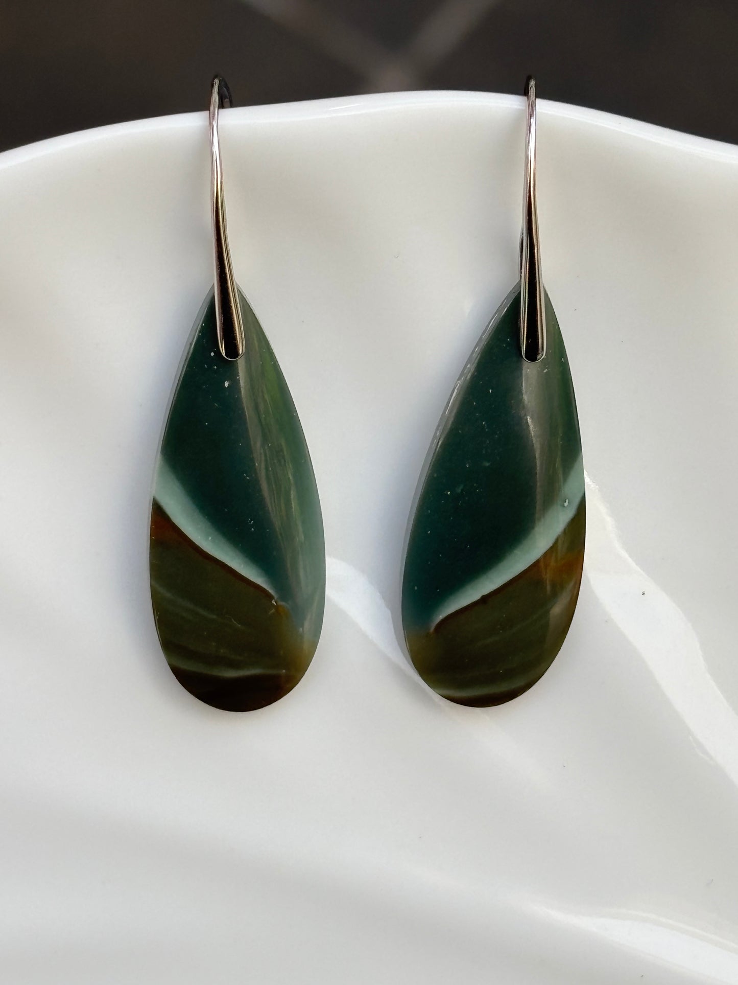Polychrome Jasper Dangle Earrings