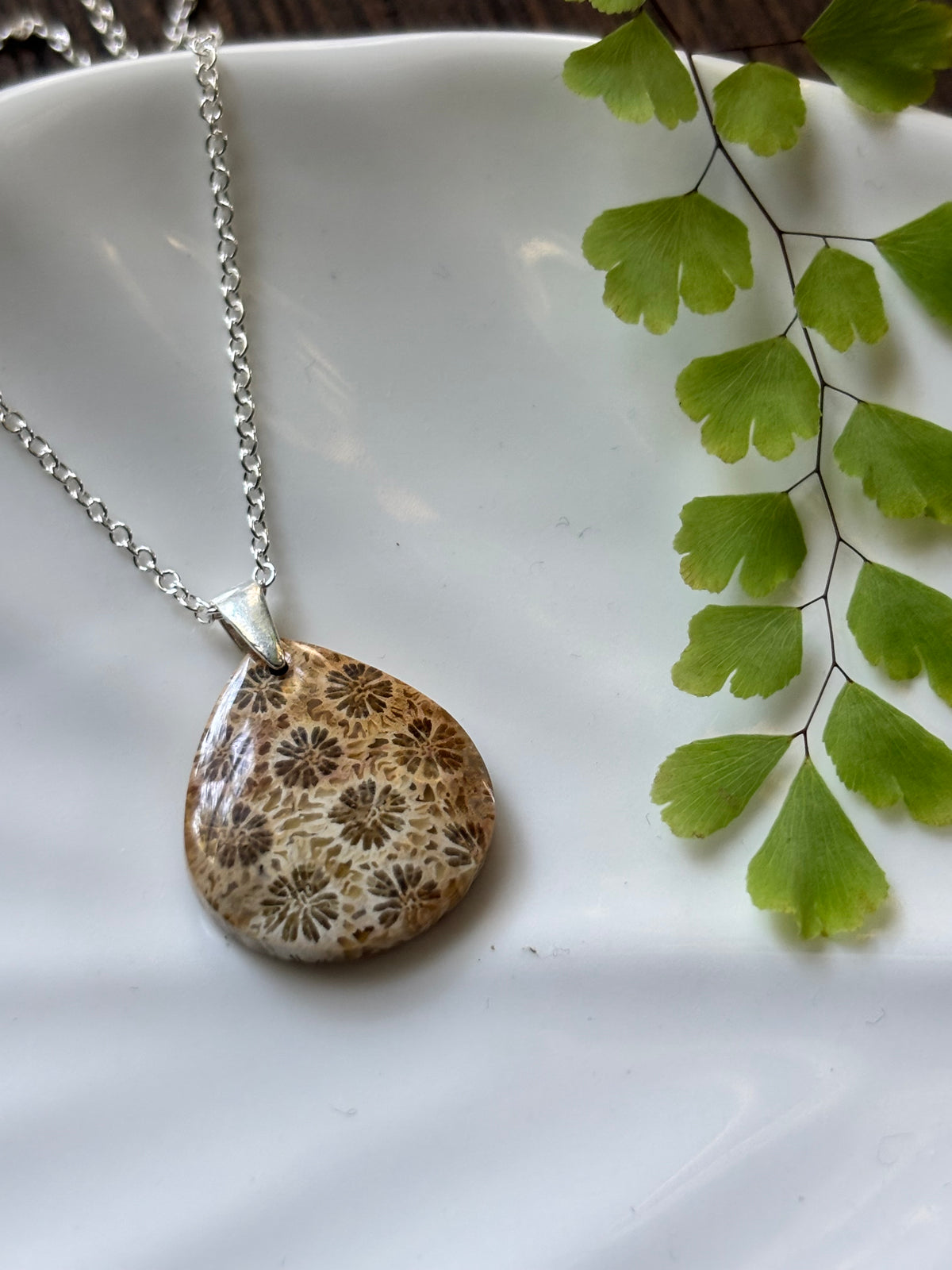 Fossilized Coral Necklace
