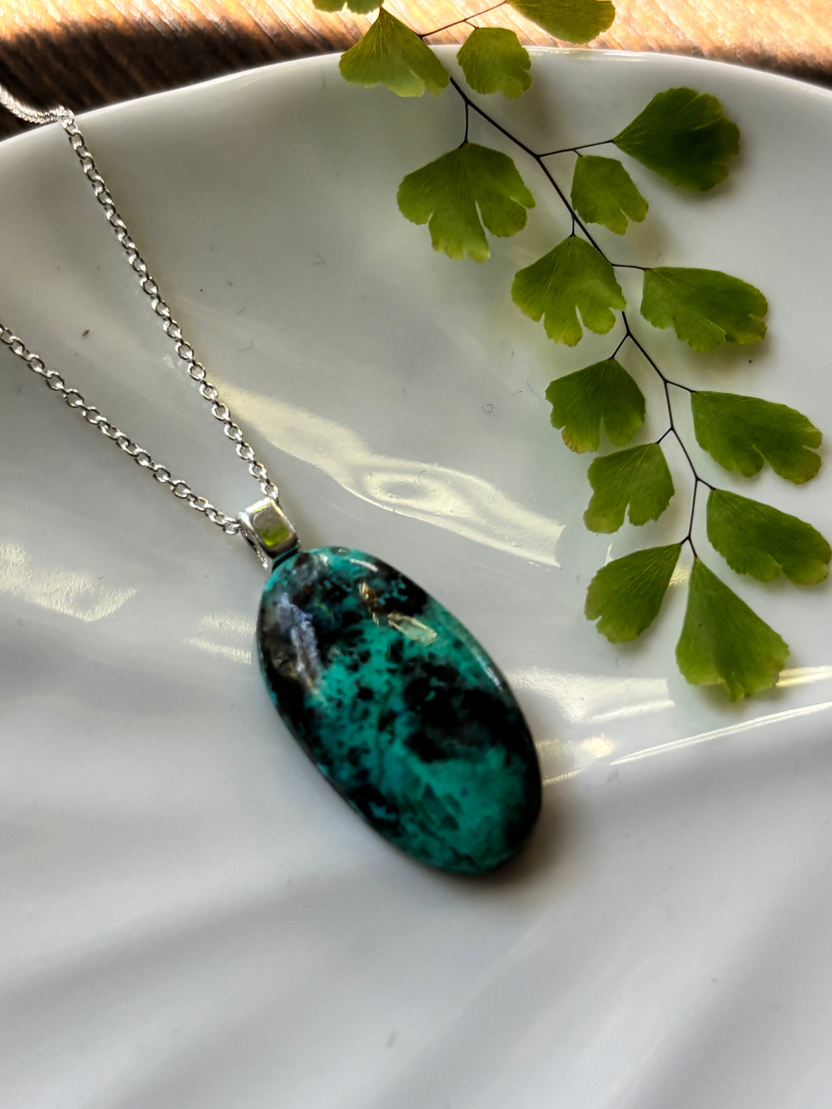 Chrysocolla Oval Necklace