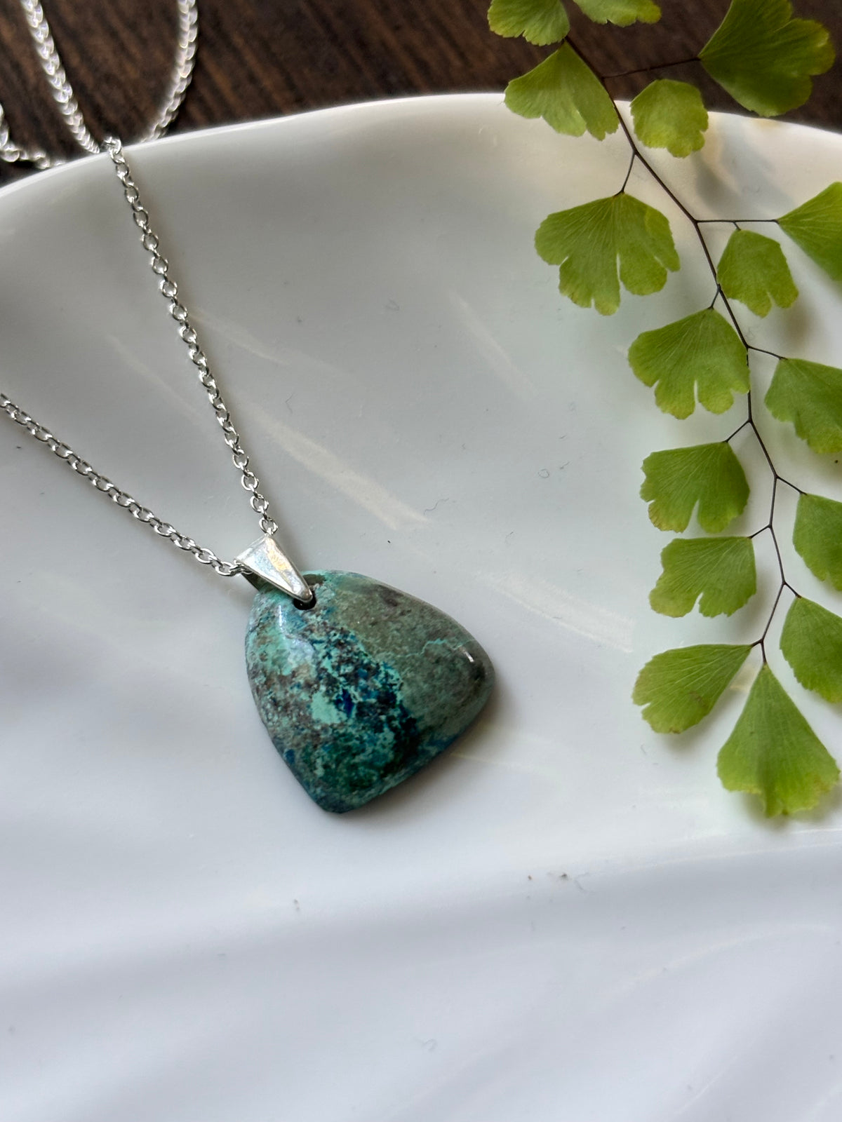 Chrysocolla Oval Necklace