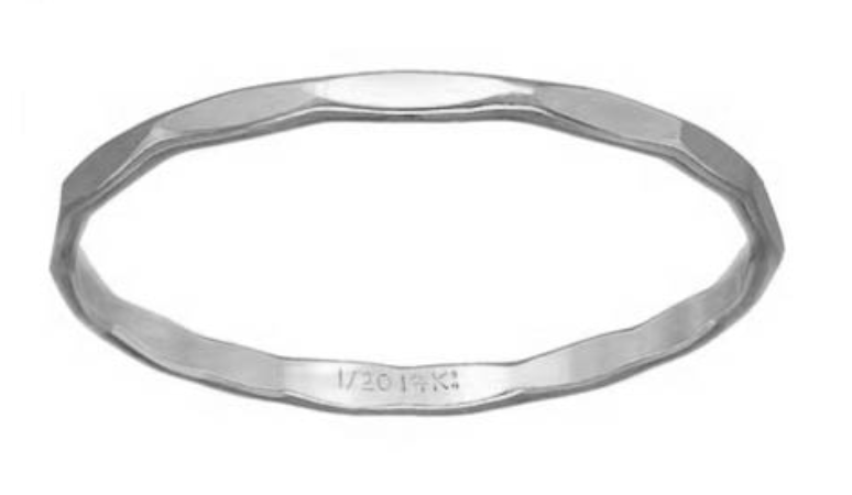 Hammered Stacking Ring